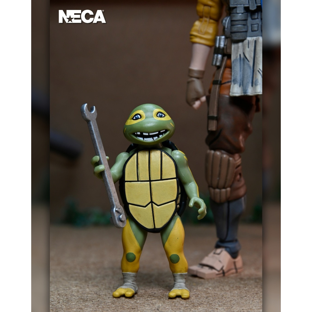 Neca7吋 忍者龜 最後的浪人 Grammy April with Baby Yi & Moja-細節圖5