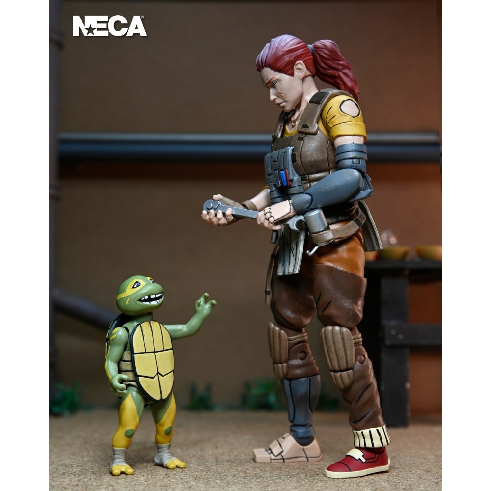 Neca7吋 忍者龜 最後的浪人:失落的歲月 Grammy April with Baby Yi & Moja-細節圖4