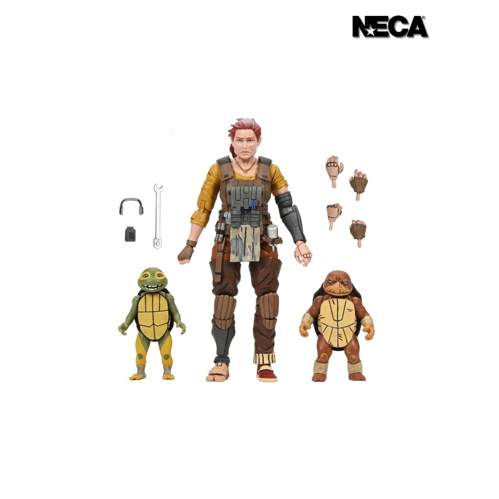 Neca7吋 忍者龜 最後的浪人:失落的歲月 Grammy April with Baby Yi & Moja-細節圖11