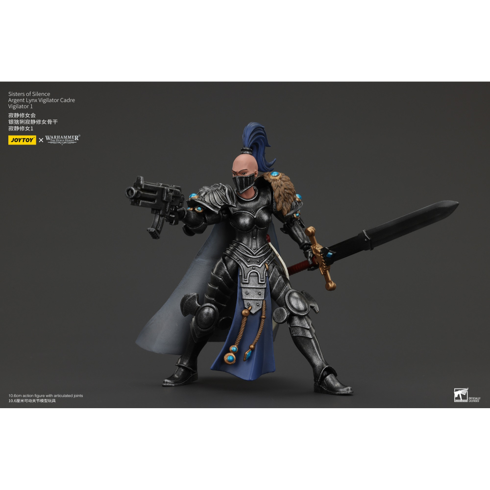 暗源Joy Toy 1/18 荷魯斯之亂30K 寂靜修女會 銀猞猁寂靜修女骨幹 寂靜修女1-細節圖4