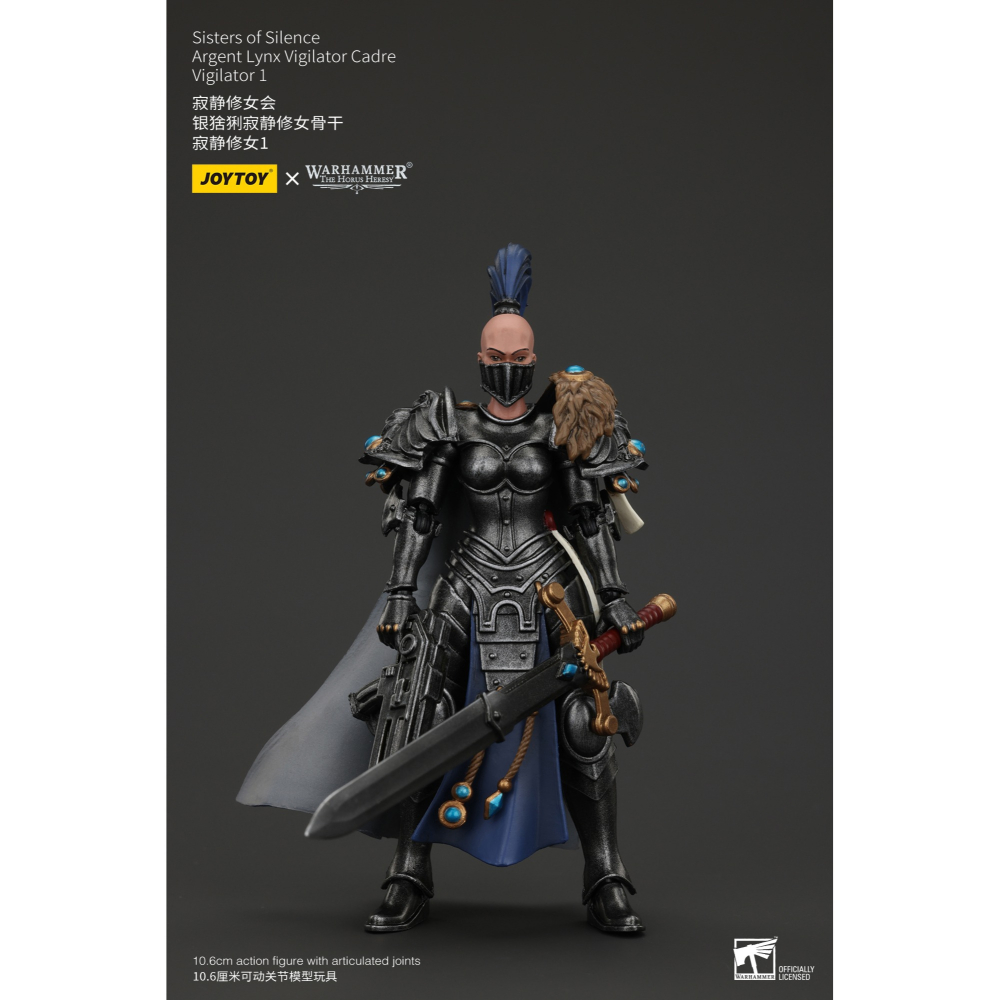 暗源Joy Toy 1/18 荷魯斯之亂30K 寂靜修女會 銀猞猁寂靜修女骨幹 寂靜修女1-細節圖6