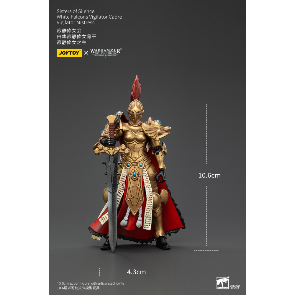暗源Joy Toy 1/18 荷魯斯之亂30K 寂靜修女會 白隼寂靜修女骨幹 寂靜修女之主-細節圖9