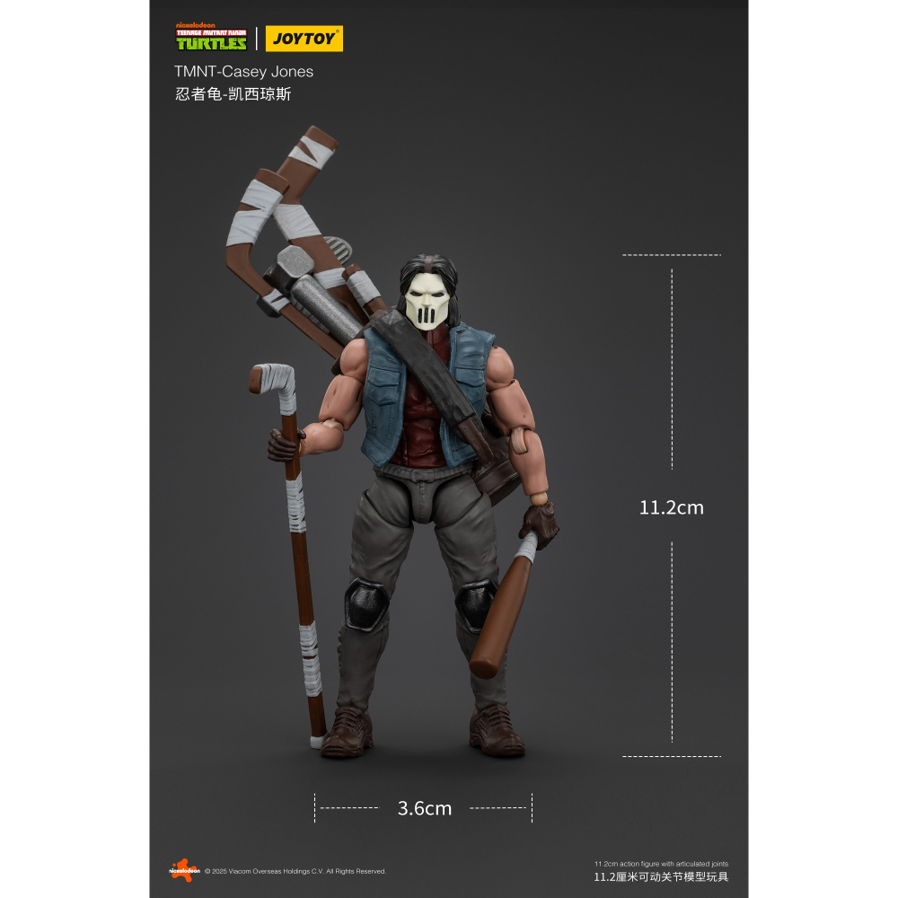 暗源Joy Toy 1/18 TMNT 忍者龜系列 凱西瓊斯 Casey Jones-細節圖11