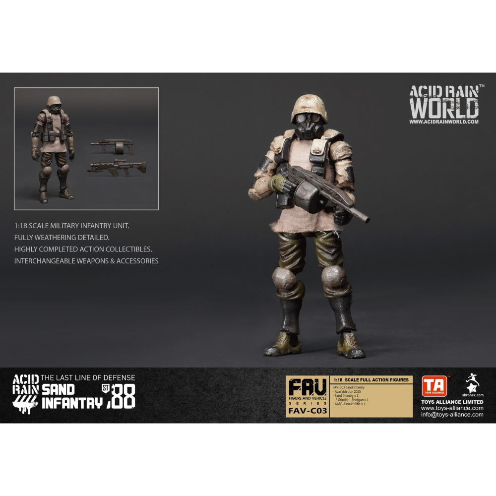 酸雨戰爭 Acid Rain World 3.75吋 FAV-C03 Sand Infantry  沙地步兵-細節圖2