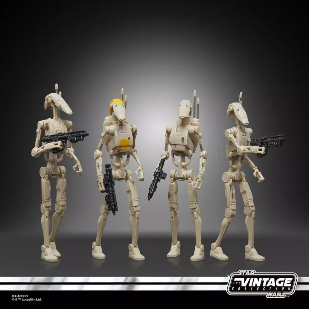 星際大戰 STAR WARS TVC3.75 Battle Droid 4-Pack B1機器人徵兵四人包-細節圖6