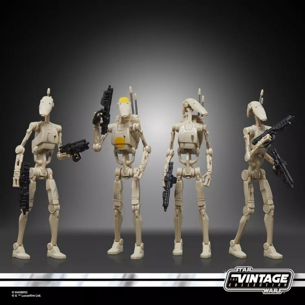 星際大戰 STAR WARS TVC3.75 Battle Droid 4-Pack B1機器人徵兵四人包-細節圖7