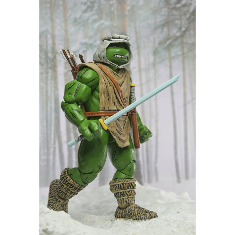 Neca7吋 TMNT忍者龜Mirage Comics 幻影漫畫 Hunter Leonardo 獵人李奧納多-細節圖4