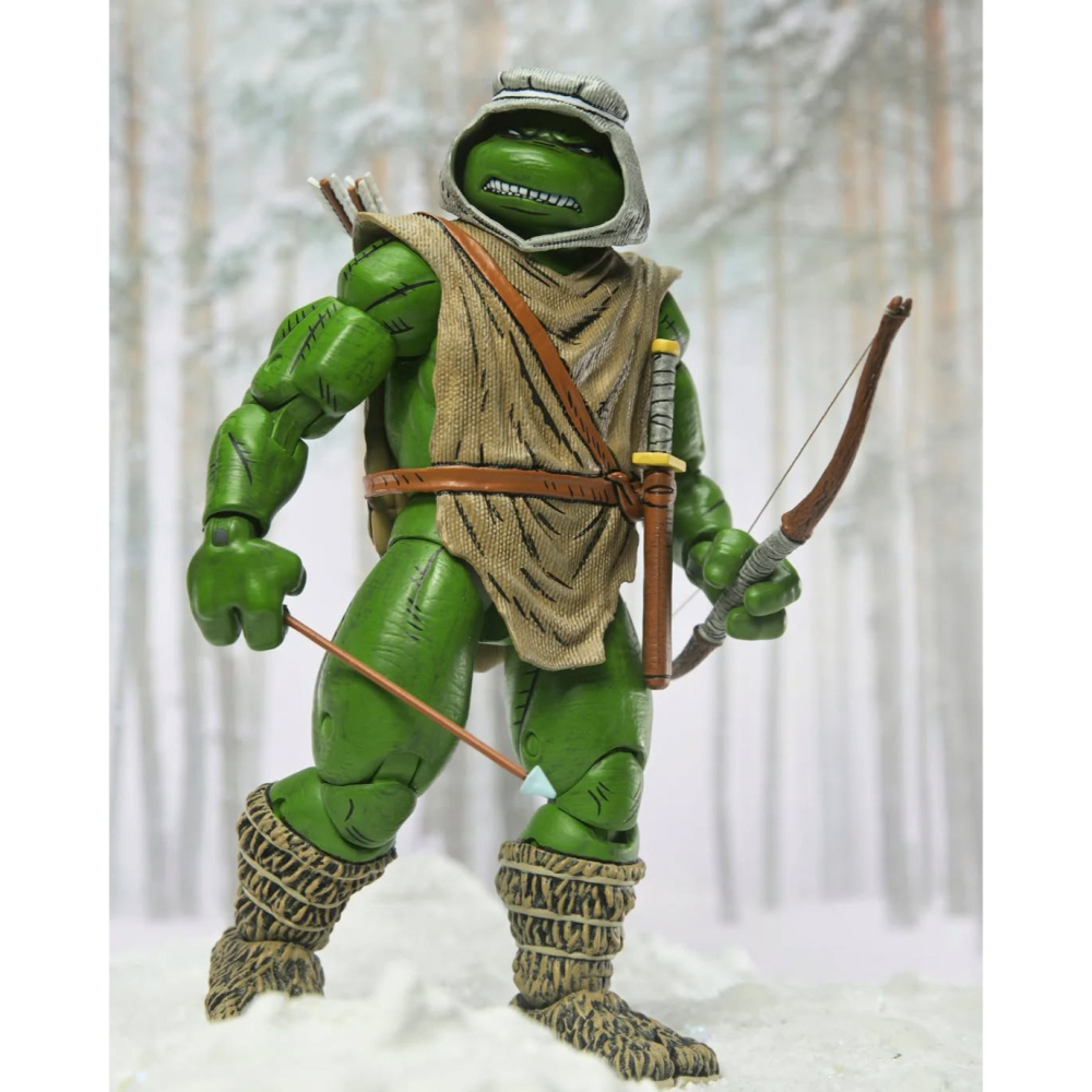 Neca7吋 TMNT忍者龜Mirage Comics 幻影漫畫 Hunter Leonardo 獵人李奧納多-細節圖7