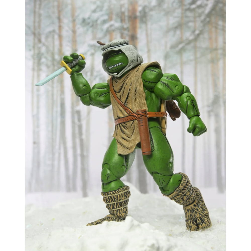 Neca7吋 TMNT忍者龜Mirage Comics 幻影漫畫 Hunter Leonardo 獵人李奧納多-細節圖8