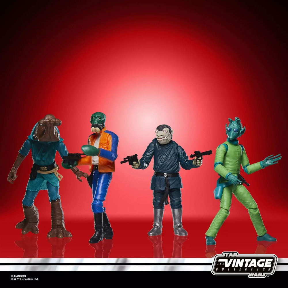 星際大戰 3.75 Retro 系列 曙光乍現 Cantina Adventure 4-Pack 酒吧場景4人包-細節圖2