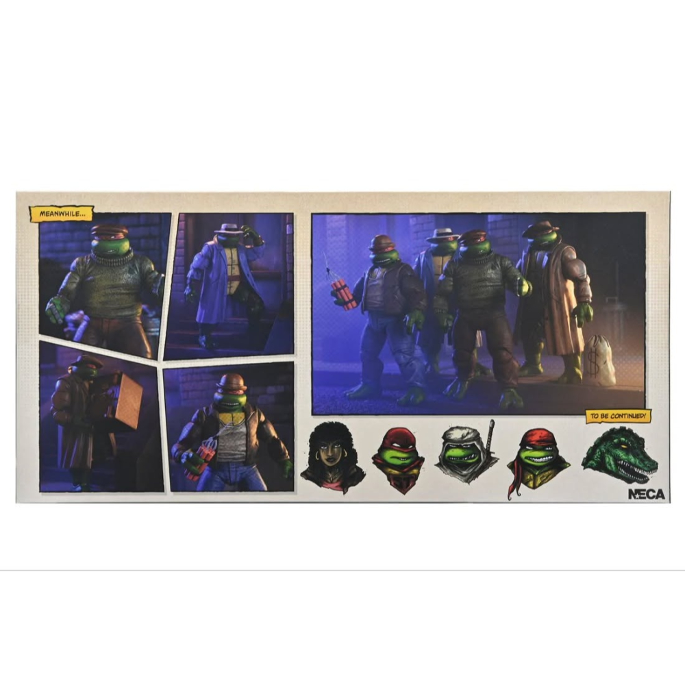 Neca7吋 忍者龜Mirage幻影漫畫 Gangster Turtles 4人包-細節圖9