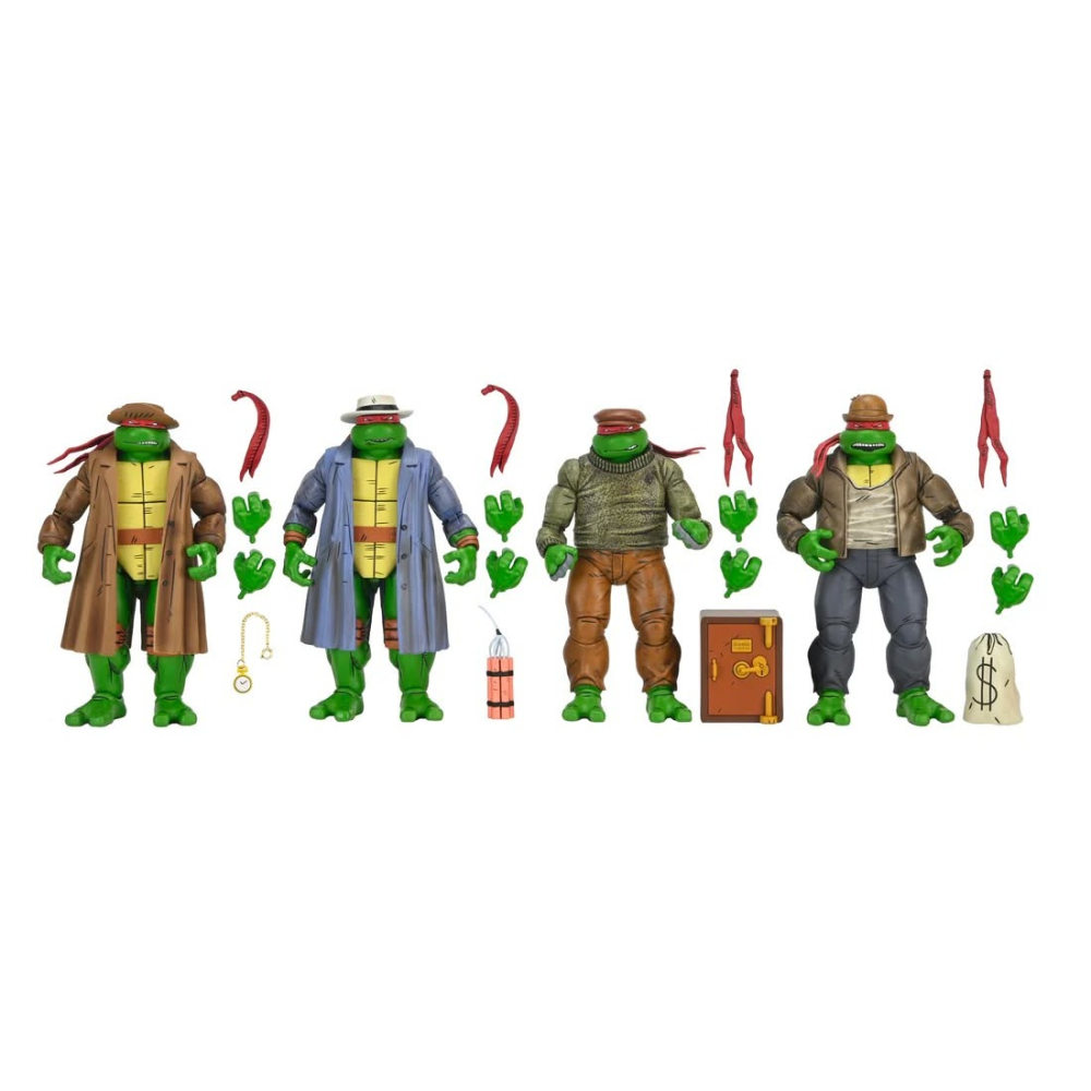 Neca7吋 忍者龜Mirage幻影漫畫 Gangster Turtles 4人包-細節圖10