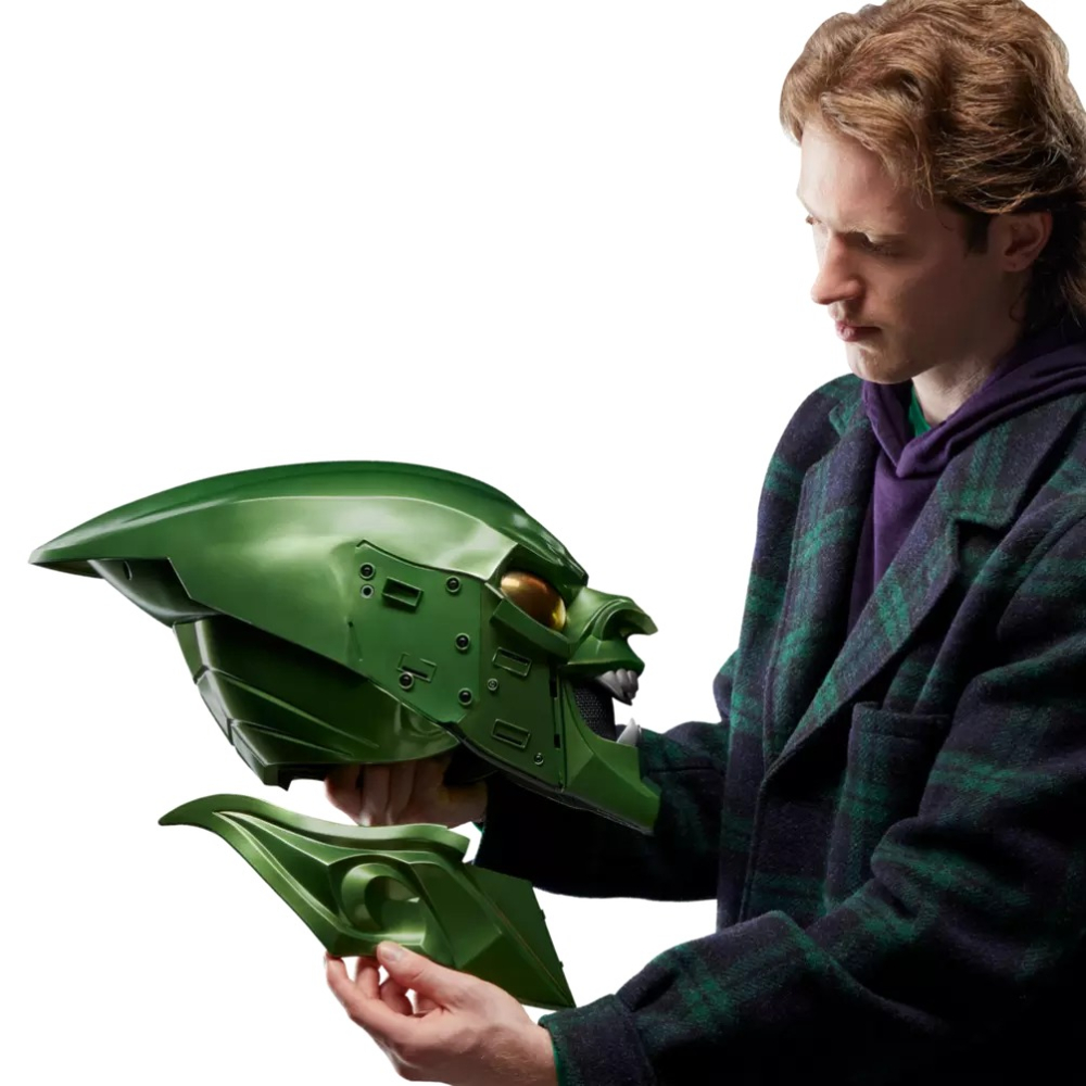 ML漫威 蜘蛛人無家日 1:1系列 綠惡魔頭盔 面具 Green Goblin Roleplay Helmet-細節圖6
