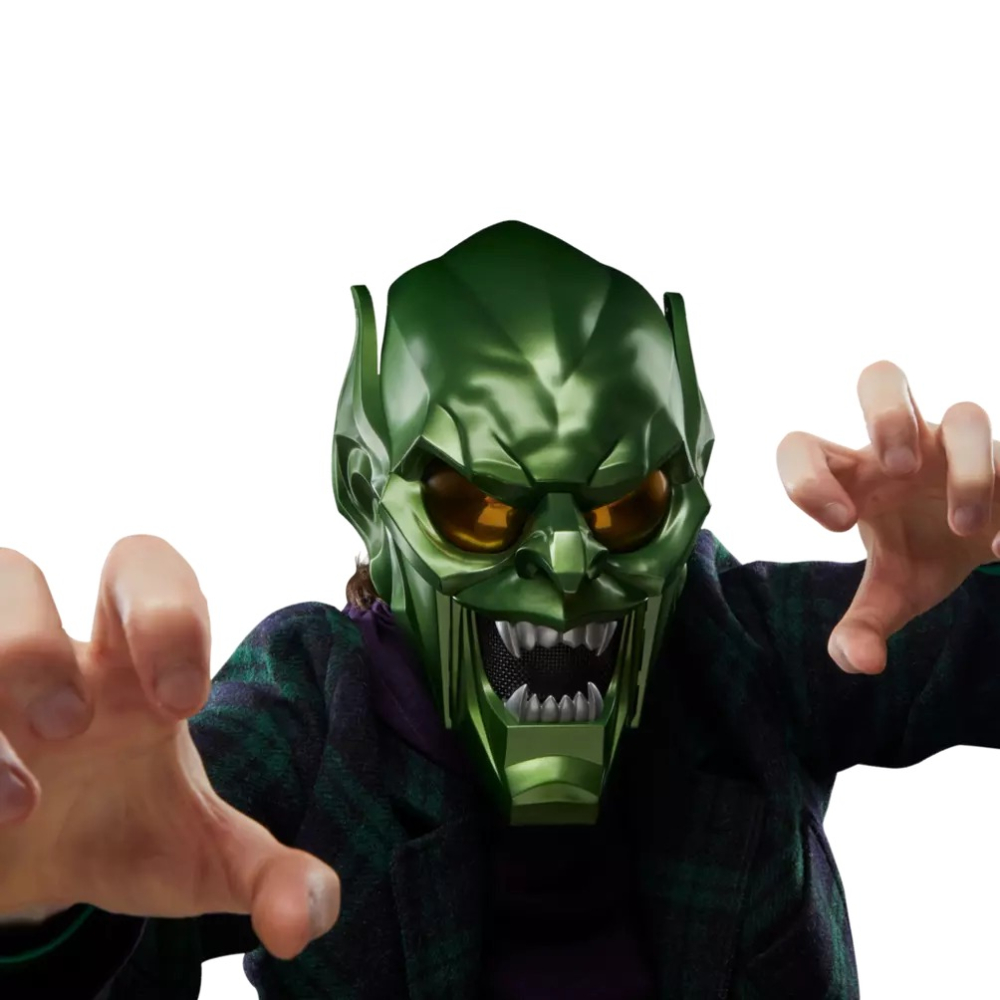 ML漫威 蜘蛛人無家日 1:1系列 綠惡魔頭盔 面具 Green Goblin Roleplay Helmet-細節圖10