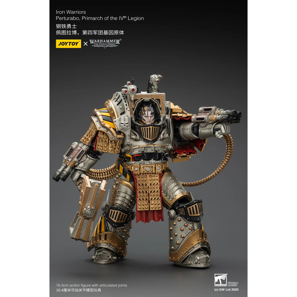 暗源Joy Toy 1/18 荷魯斯之亂30K 鋼鐵勇士 佩圖拉博 第四軍團基因原體-細節圖7