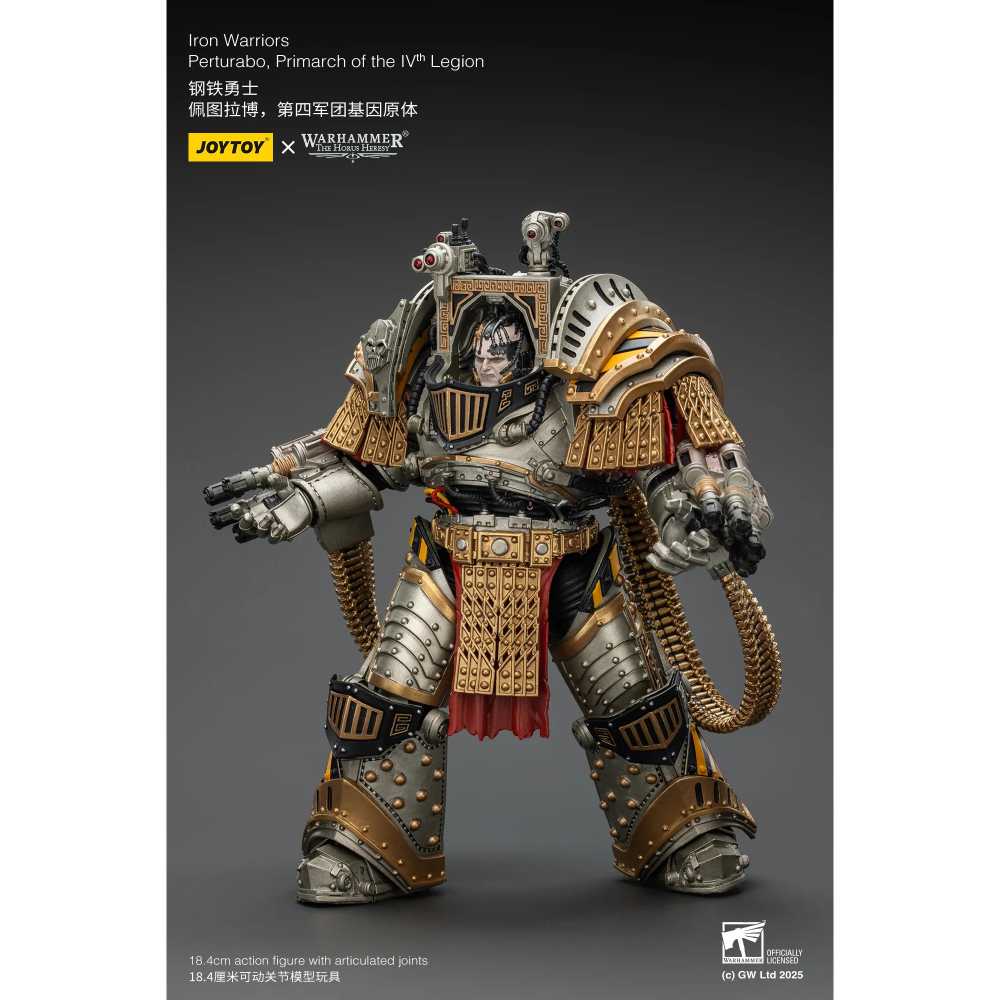 暗源Joy Toy 1/18 荷魯斯之亂30K 鋼鐵勇士 佩圖拉博 第四軍團基因原體-細節圖8
