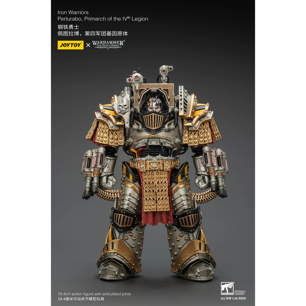暗源Joy Toy 1/18 荷魯斯之亂30K 鋼鐵勇士 佩圖拉博 第四軍團基因原體-細節圖10