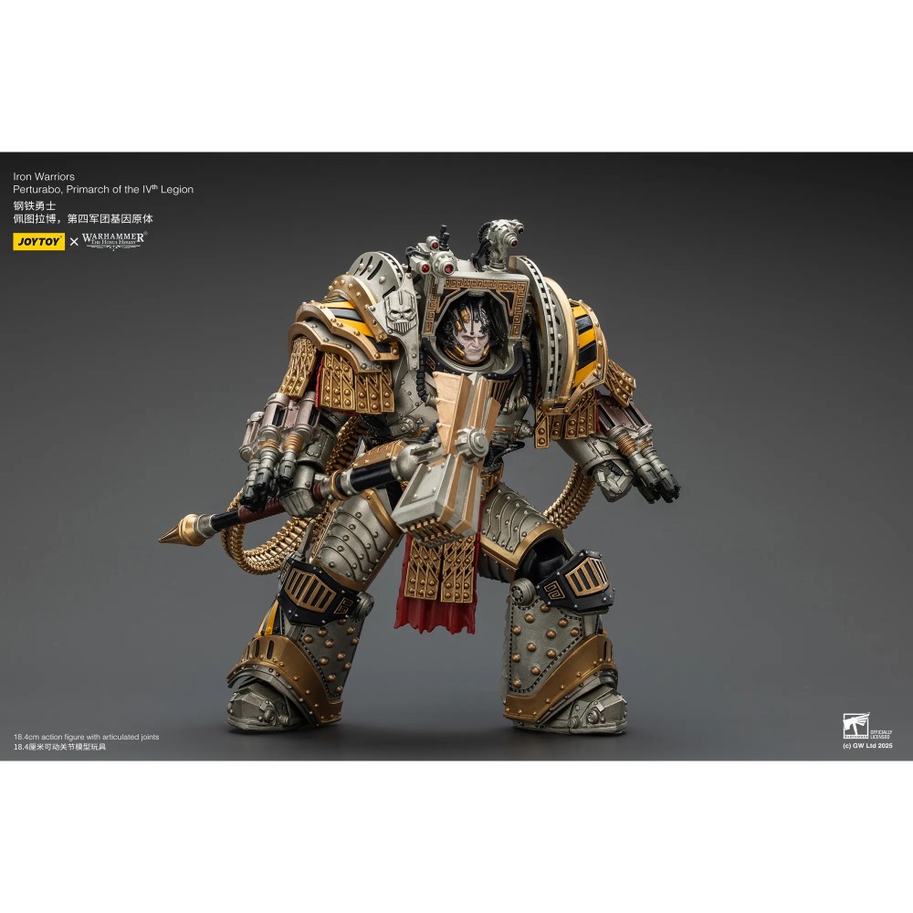 暗源Joy Toy 1/18 荷魯斯之亂30K 鋼鐵勇士 佩圖拉博 第四軍團基因原體-細節圖4