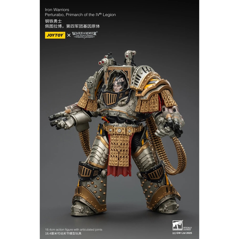 暗源Joy Toy 1/18 荷魯斯之亂30K 鋼鐵勇士 佩圖拉博 第四軍團基因原體-細節圖8