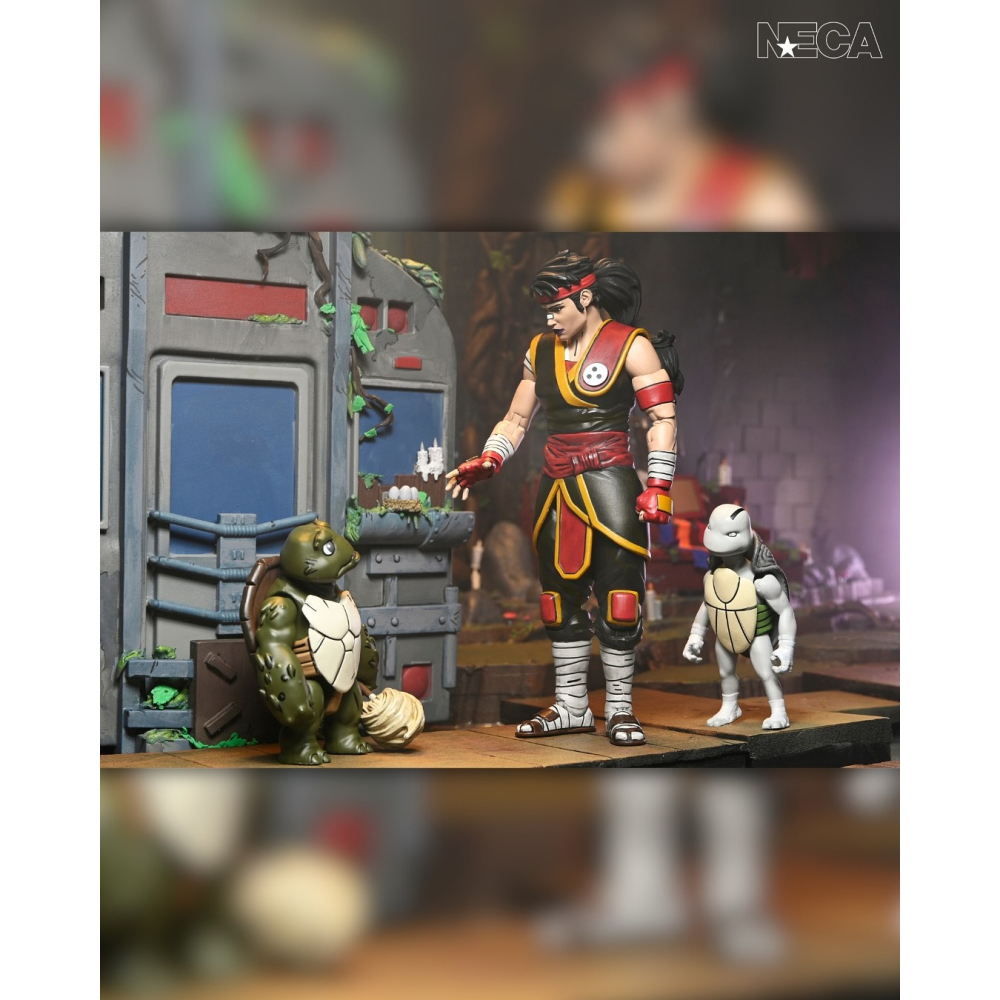 Neca7吋 TMNT忍者龜 最後的浪人:失落的歲月 Casey Marie with Baby Odyn & Uno-細節圖2