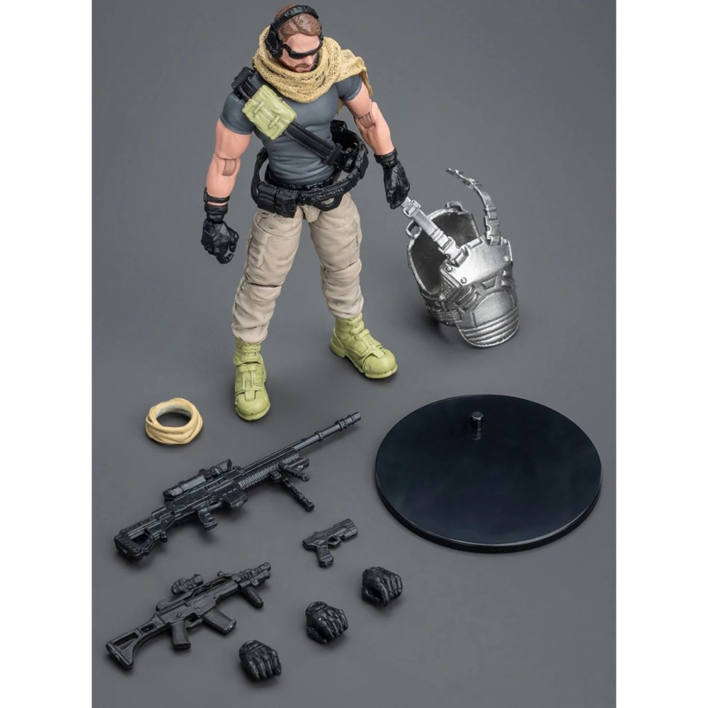 暗源Joy Toy1/18 硬核酷玩 薩克雇傭兵小隊 狙擊手-細節圖6