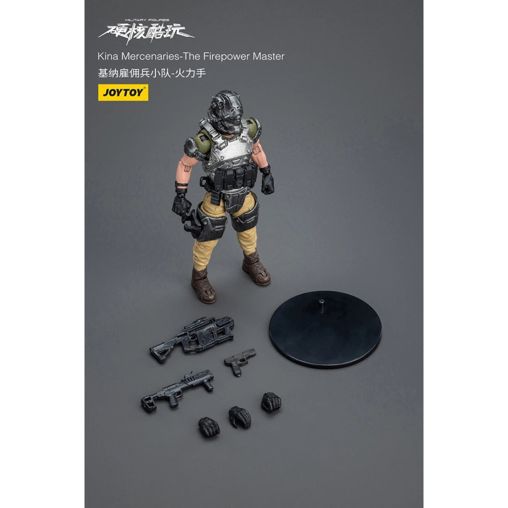 暗源Joy Toy1/18 硬核酷玩 基納雇傭兵小隊 火力手-細節圖5