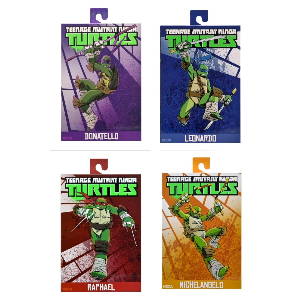 Neca7吋 忍者龜 2012動畫系列 TMNT 忍者龜四隻一套-細節圖6