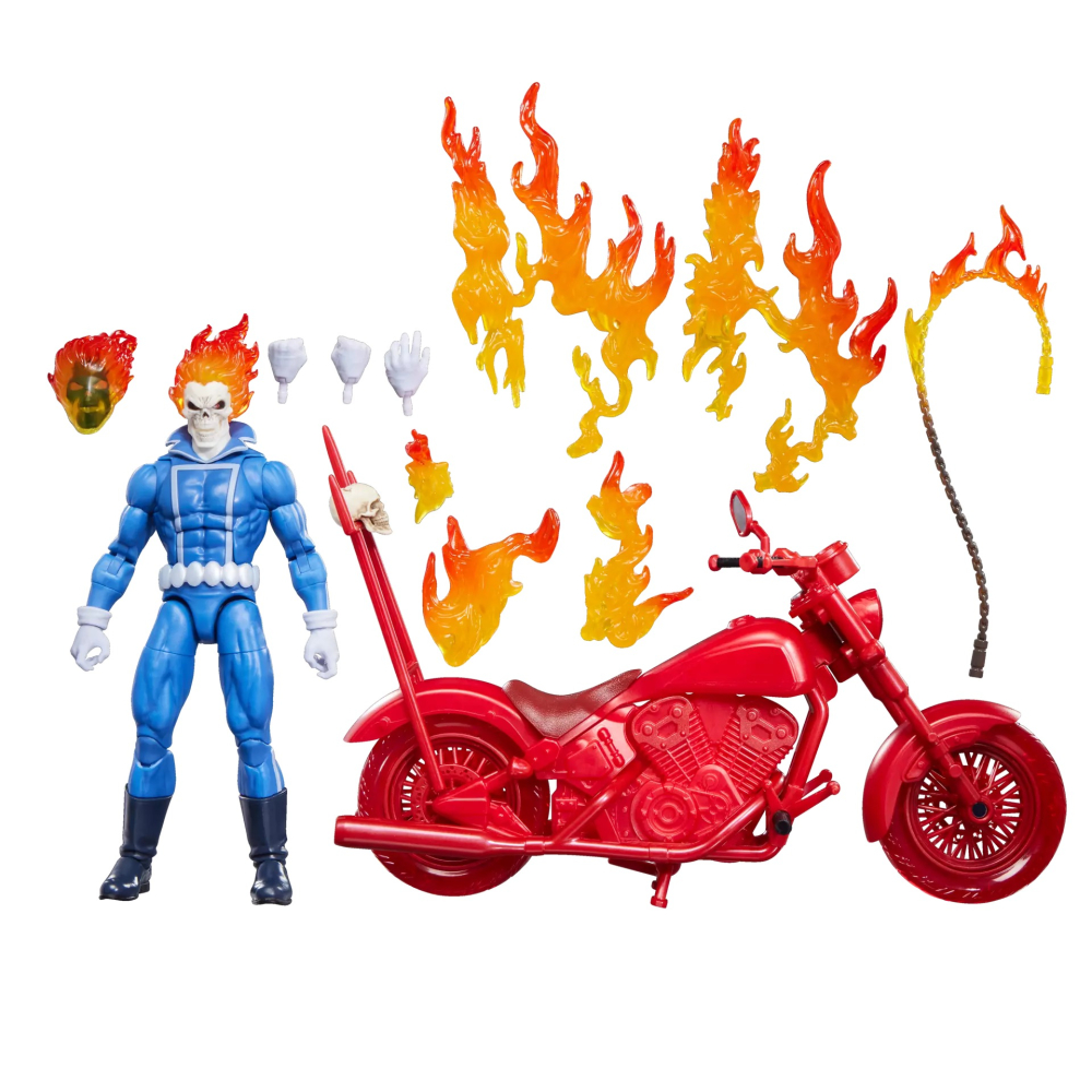 漫威 ML6吋  Ghost Rider Johnny Blaze with Motorcycle 惡靈戰警-細節圖11