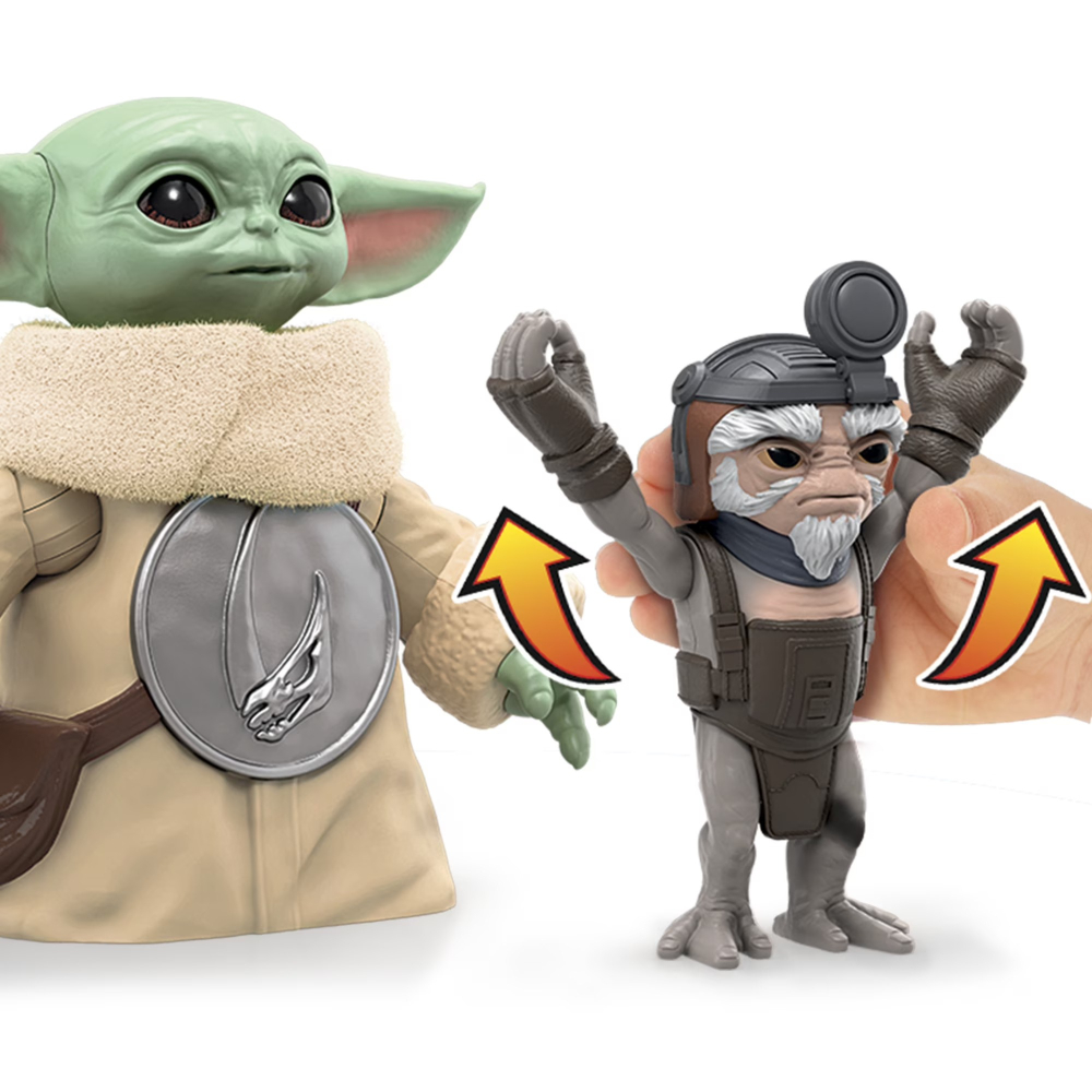 Hasbro孩之寶 曼達洛人與古古電影系列 Huggin＇ Grogu  抱抱古古電子互動6.5吋玩偶-細節圖2