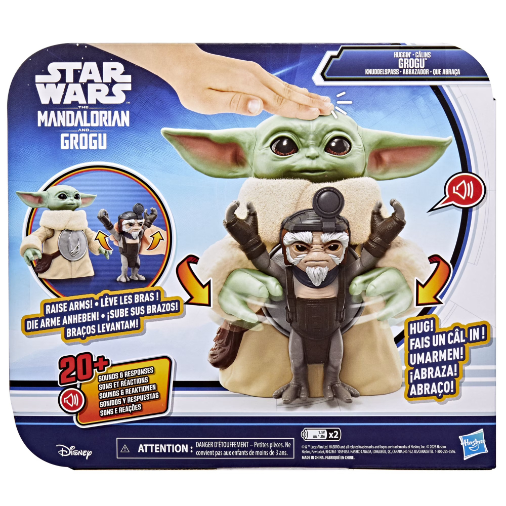 Hasbro孩之寶 曼達洛人與古古電影系列 Huggin＇ Grogu  抱抱古古電子互動6.5吋玩偶-細節圖5