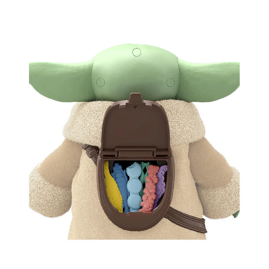 Hasbro孩之寶 曼達洛人與古古電影系列 Snackin＇ Grogu 零食古古互動6.5吋玩偶-細節圖3