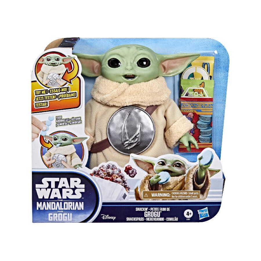 Hasbro孩之寶 曼達洛人與古古電影系列 Snackin＇ Grogu 零食古古互動6.5吋玩偶-細節圖4