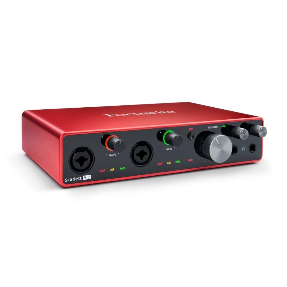 Focusrite Scarlett 8i6 3rd Gen USB 錄音介面總代理公司貨保固三年