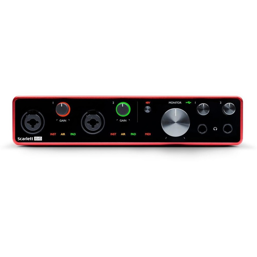 Focusrite Scarlett 8i6 3rd Gen USB 錄音介面總代理公司貨保固三年