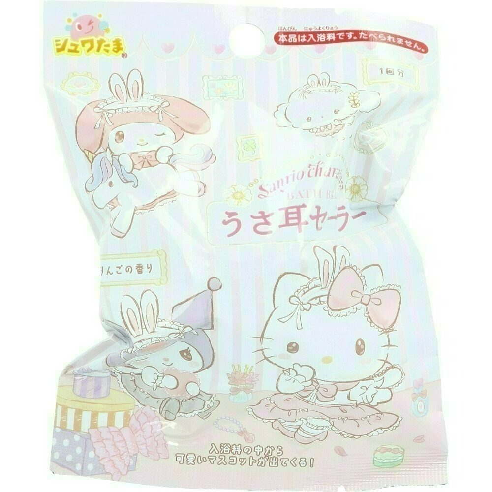 《小孩。同》日本 三麗鷗SANRIO沐浴球1 泡澡球 Kitty Melody 大耳狗 布丁狗 庫洛米 帕恰狗-規格圖7