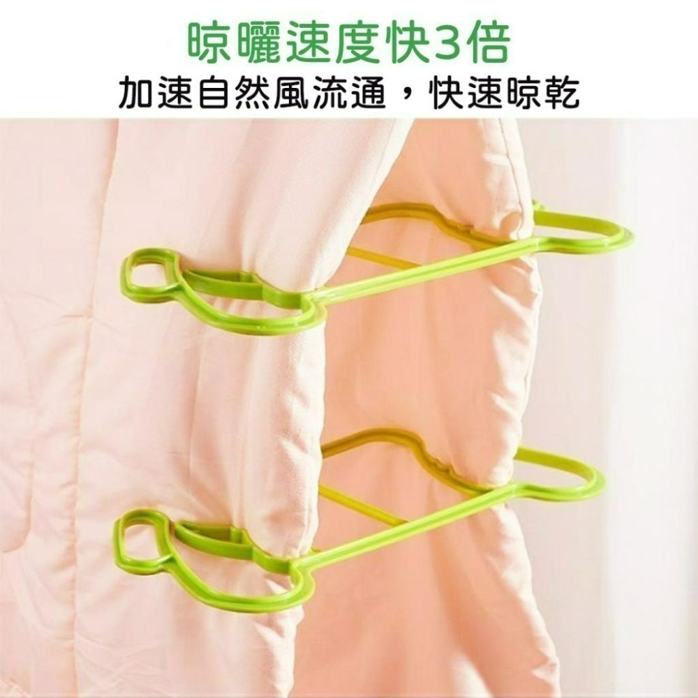 現貨 棉被通風速乾防滑晾曬夾/2入組  棉被通風晾曬夾 曬被夾 防風夾 曬棉被神器 晾被單  曬地毯-細節圖2