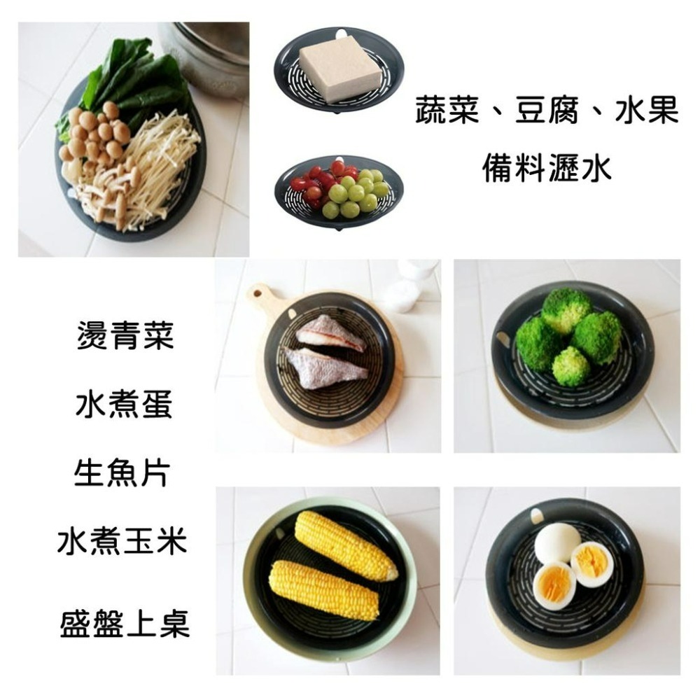 《小孩。同》日本製 小久保 COOK瀝水平盤(大/小)  瀝水盤 瀝油 油切 冷卻 盛盤 多用途瀝水平盤-細節圖3