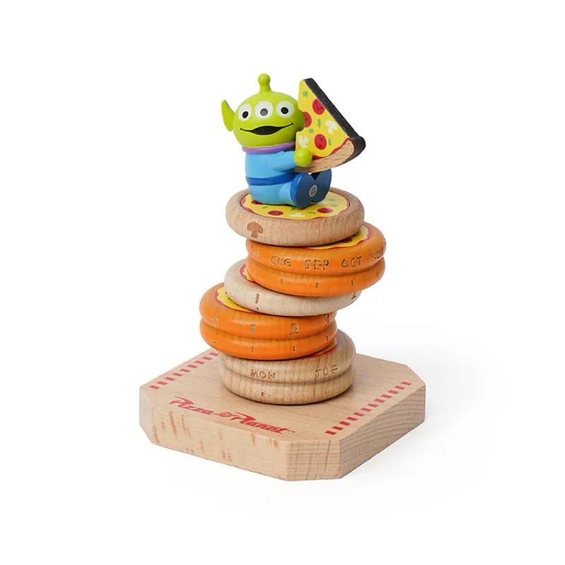 現貨正版 三眼怪披薩 轉動萬年曆 迪士尼 萬年曆 轉動萬年曆 木頭萬年曆 Disney 1289015-細節圖4