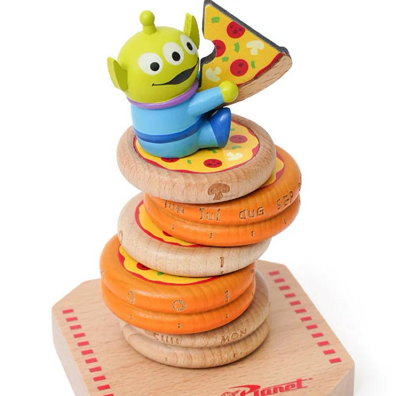 現貨正版 三眼怪披薩 轉動萬年曆 迪士尼 萬年曆 轉動萬年曆 木頭萬年曆 Disney 1289015-細節圖5