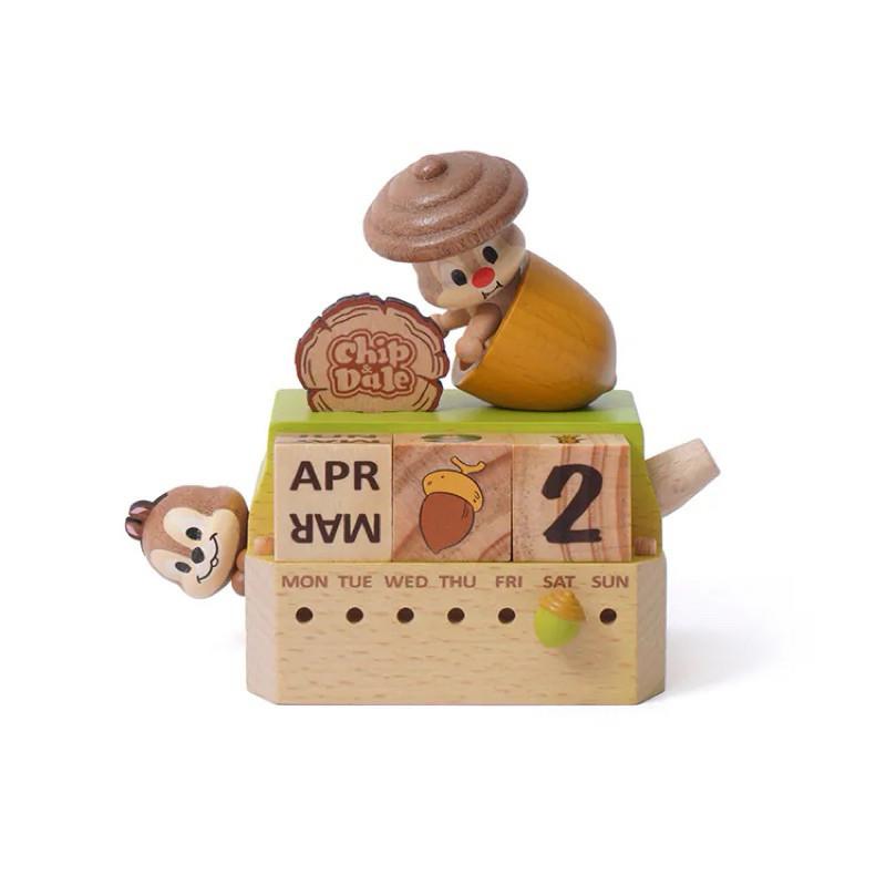 現貨正版 迪士尼 萬年曆 奇奇蒂蒂 萬年曆 迪士尼Disney 1284518 奇蒂萬年曆 木頭萬年曆-細節圖5