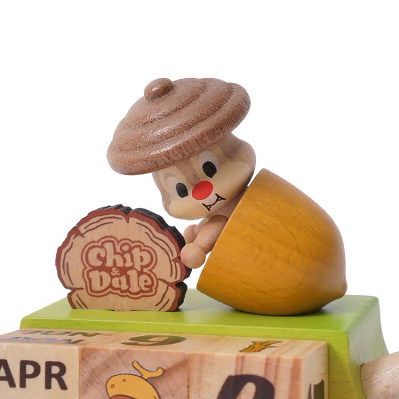 現貨正版 迪士尼 萬年曆 奇奇蒂蒂 萬年曆 迪士尼Disney 1284518 奇蒂萬年曆 木頭萬年曆-細節圖6