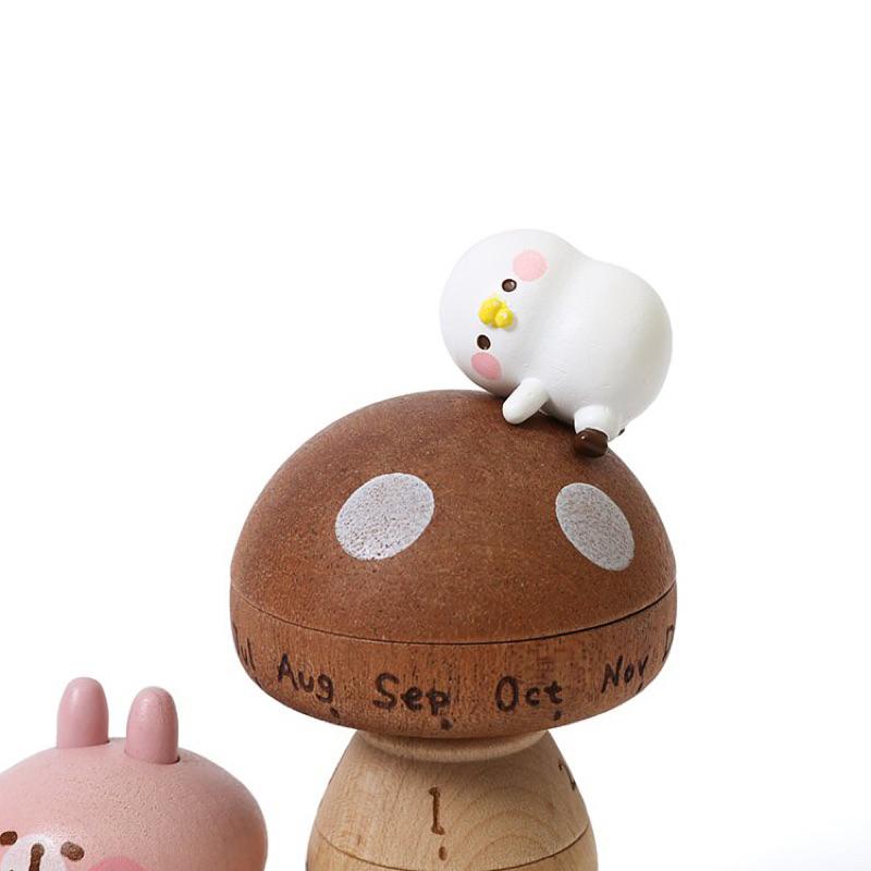 現貨正版 卡娜赫拉的小動物 萬年曆 P助與粉紅兔兔 轉動萬年曆 Kanahei＇s Small animals 木頭萬年-細節圖7