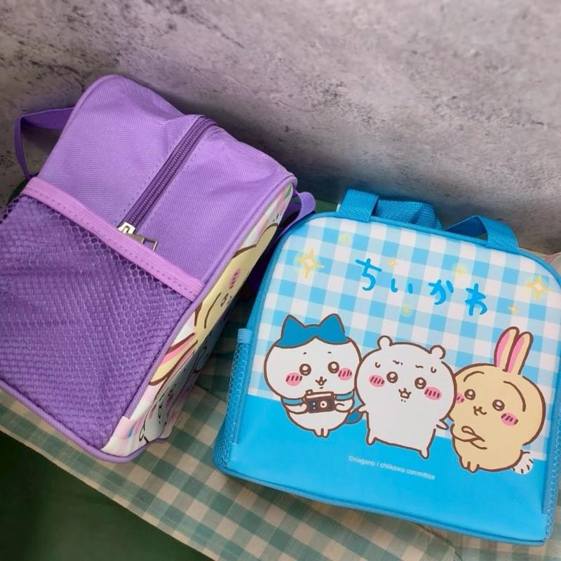 現貨正版 吉伊卡哇 雙網便當袋 手提袋 餐具袋 便當提袋 便當袋 午餐袋 兒童餐袋 餐具袋 小八 貓咪 兔子 烏薩琪-細節圖3
