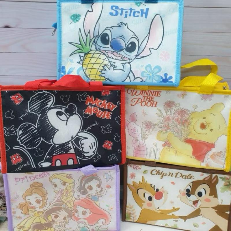 現貨正版 迪士尼 方型保溫餐袋 便當袋 維尼 餐袋 史迪奇 米奇 公主 保溫午餐袋 野餐袋 保溫保冷袋 保冷飲料提袋-細節圖3