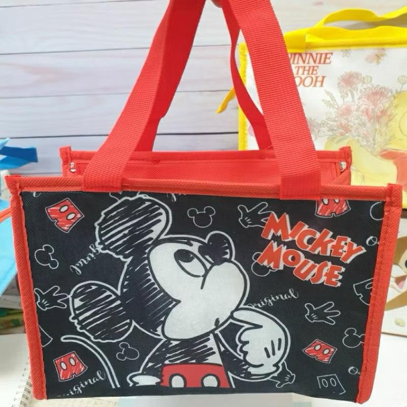 現貨正版 迪士尼 方型保溫餐袋 便當袋 維尼 餐袋 史迪奇 米奇 公主 保溫午餐袋 野餐袋 保溫保冷袋 保冷飲料提袋-細節圖5