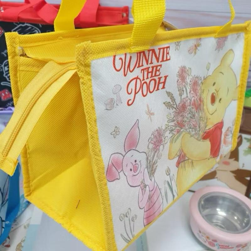 現貨正版 迪士尼 方型保溫餐袋 便當袋 維尼 餐袋 史迪奇 米奇 公主 保溫午餐袋 野餐袋 保溫保冷袋 保冷飲料提袋-細節圖8