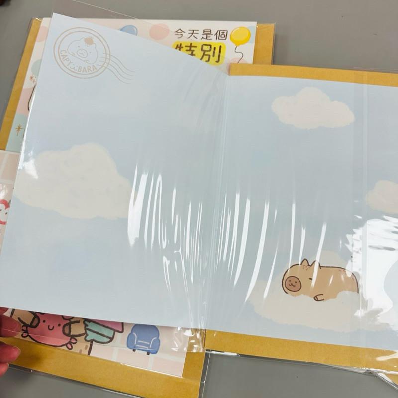 現貨正版 卡皮巴拉 萬用卡 水豚 中開萬用卡 中卡 祝福卡 邀請卡 感謝卡 卡片 謝師卡 生日卡 心意卡 萬用中卡-細節圖5