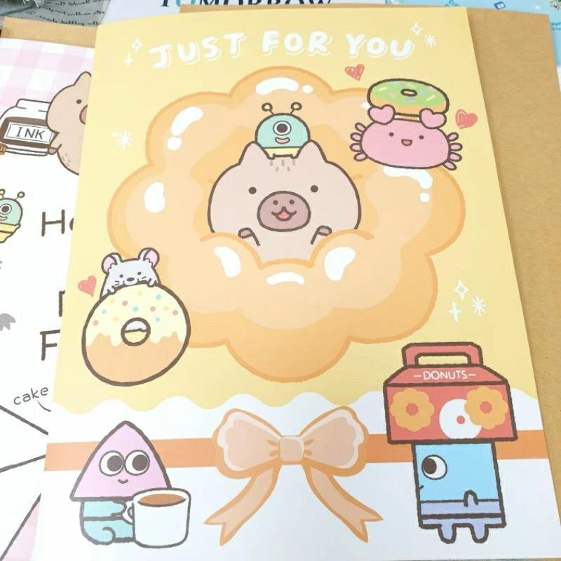 現貨正版 卡皮巴拉 水豚 大開萬用卡 4k卡片 大卡 祝福卡 邀請卡 感謝卡 大張卡片 謝師卡 生日卡 心意卡 萬用大卡-細節圖9