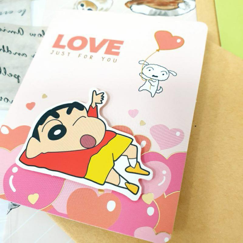 現貨正版 蠟筆小新 立體萬用卡 小 立體小卡 小白 心意卡片 小卡片 禮物卡 感謝卡 生日卡 小葵 萬用卡 祝福卡片-細節圖8