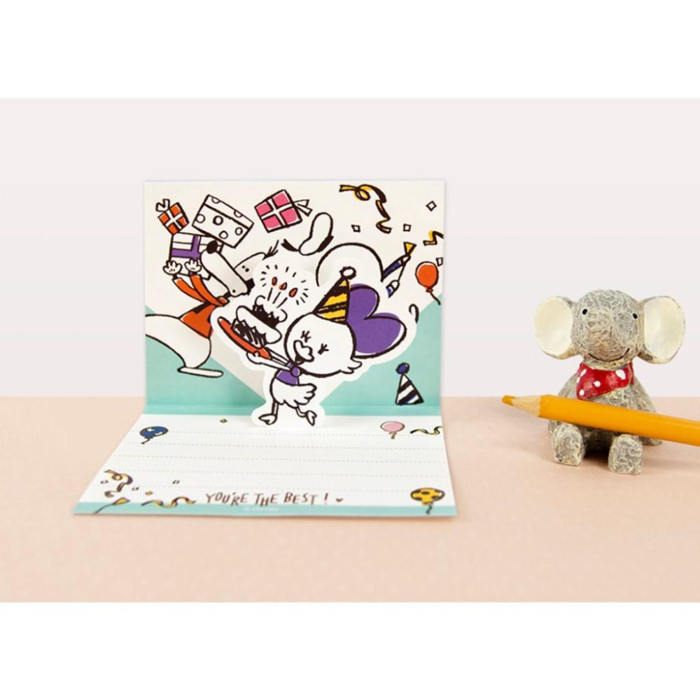 現貨正版 迪士尼 萬用立體小卡 萬用卡 立體卡 耶卡 聖誕卡 生日卡 祝福卡 傳情卡 維尼 米奇 奇蒂 公主 玩總卡片-細節圖5